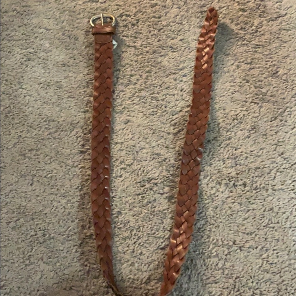 AE brown woven belt